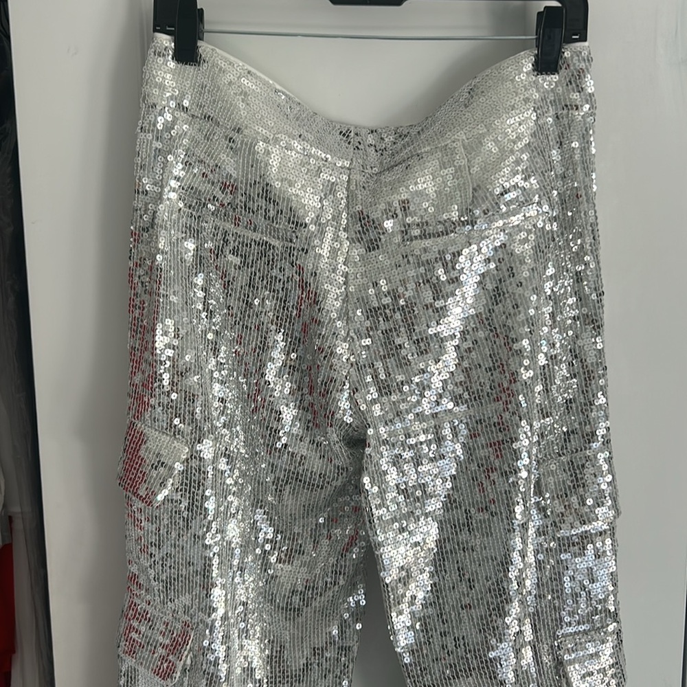 Alice and Olivia Hayes sequin cargo pants - Picture 6 of 16
